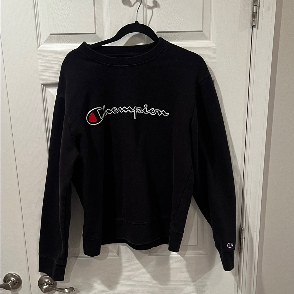 Champion Classic mid weight Black Crewneck